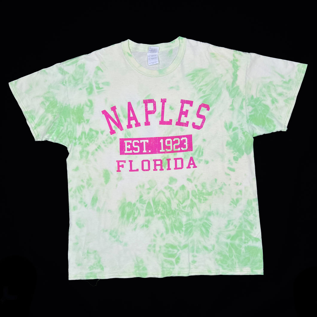 NAPLES “Florida” Souvenir Spellout Graphic Tie Dye T-Shirt