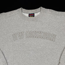Load image into Gallery viewer, Soffe UW OSHKOSH College University Spellout Graphic Crewneck Sweatshirt
