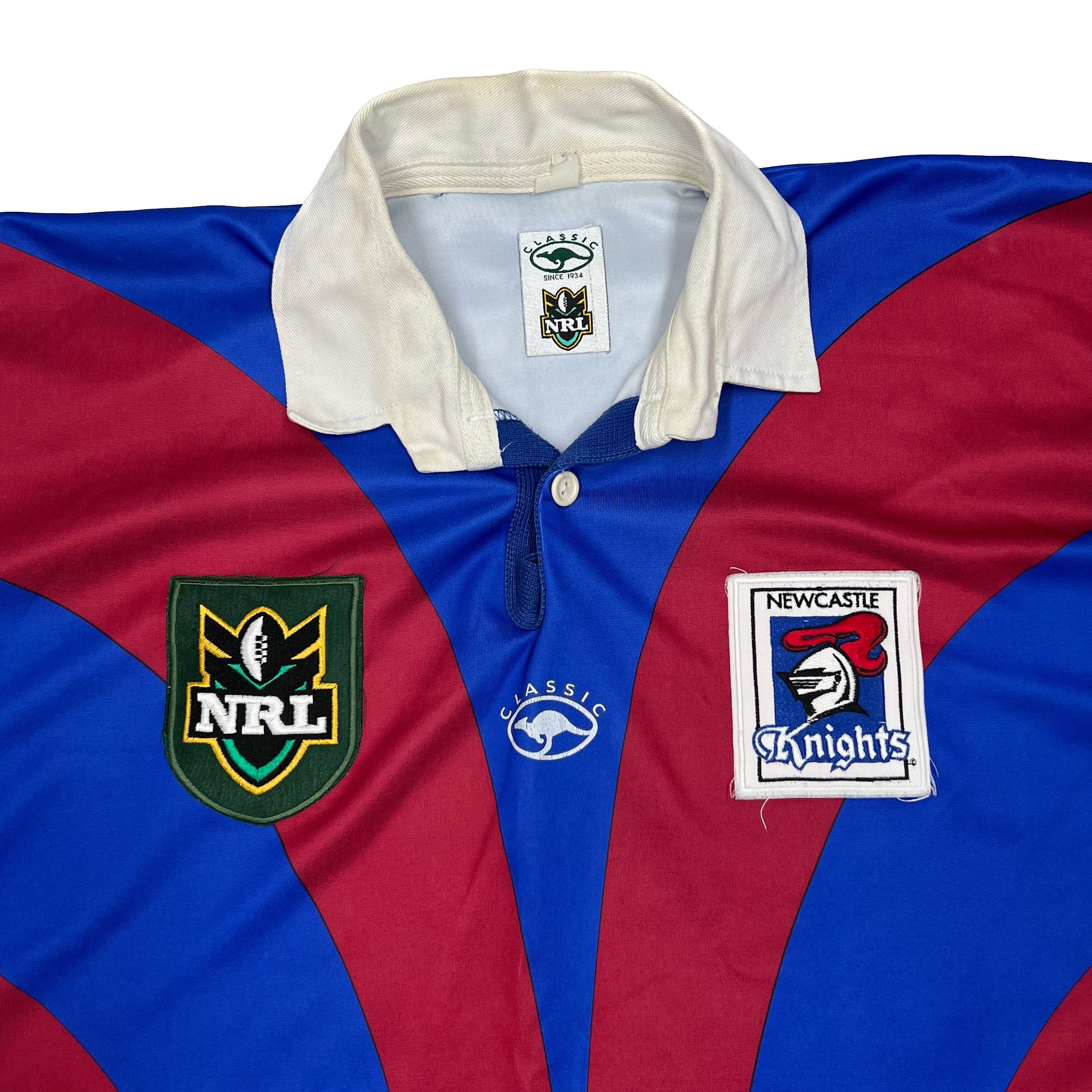 NRL NEWCASTLE KNIGHTS Australian Rugby League Polyester Collared