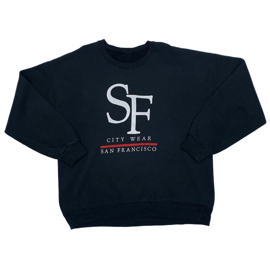 SAN FRANCISCO “City Wear” Souvenir Spellout Graphic Crewneck Sweatshirt