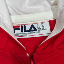 Load image into Gallery viewer, FILA Classic Colour Block Mini Logo Spellout 1/2 Zip Pullover Hooded Windbreaker Jacket
