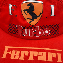 Load image into Gallery viewer, FERRARI “Turbo” Motorsports Logo Spellout Graphic Baseball Cap

