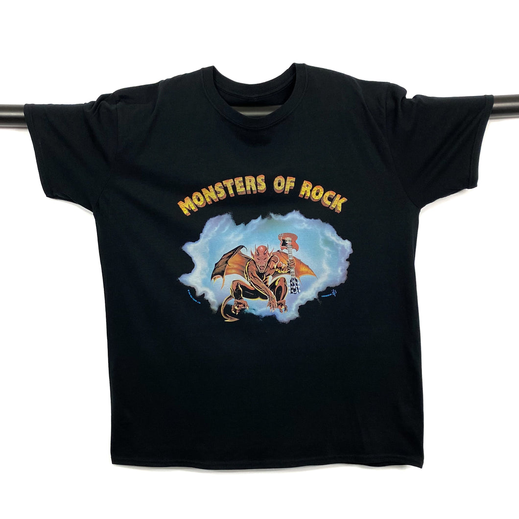 MONSTERS OF ROCK (1991) Gargoyle Heavy Metal Hard Rock Band Festival T-Shirt