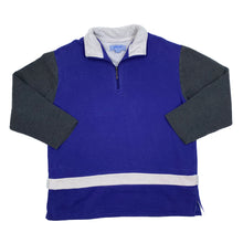 Load image into Gallery viewer, PACER Colour Block Velour Collar 1/4 Zip Pullover Sweatshirt

