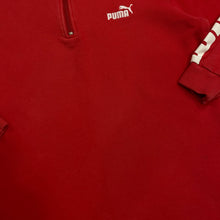Load image into Gallery viewer, PUMA Mini Logo Sleeve Spellout 1/4 Zip Sweatshirt
