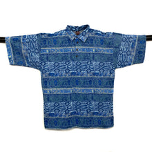 Load image into Gallery viewer, Vintage BISON Crazy Fresh Prince Pattern 1/4 Button Shirt
