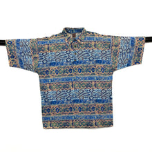 Load image into Gallery viewer, Vintage BISON Crazy Fresh Prince Pattern 1/4 Button Shirt
