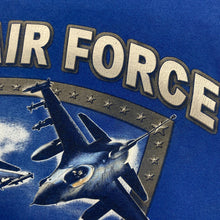 Load image into Gallery viewer, U.S. AIR FORCE “Aim High” Military Fighter Jet Spellout Graphic T-Shirt
