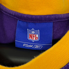 Load image into Gallery viewer, Reebok NFL MINNESOTA VIKINGS Colour Block Logo Graphic T-Shirt
