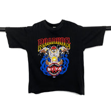 Load image into Gallery viewer, Looney Tunes ROADHOG Taz Biker Spellout Graphic Single Stitch T-Shirt
