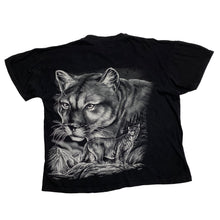 Load image into Gallery viewer, SPRINGMILL Mountain Lion Animal Graphic Single Stitch T-Shirt
