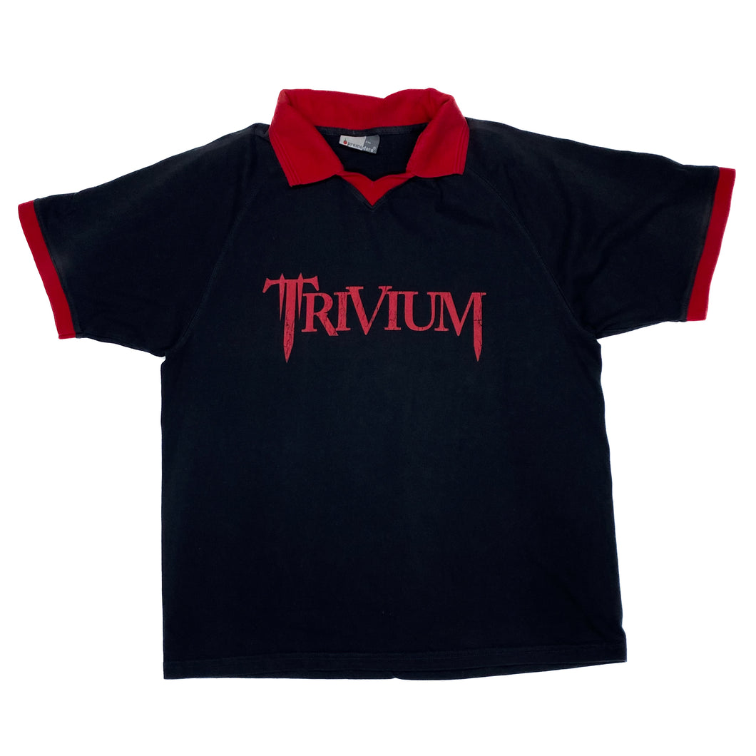 Promodoro (2006) TRIVIUM Graphic Thrash Heavy Metal Band Collared T-Shirt