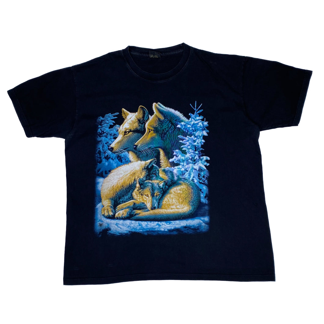 MR BIG Wolf Pack Animal Snow Nature Wildlife Graphic T-Shirt