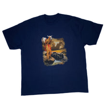 Load image into Gallery viewer, Native American Navajo Chieftain Nature Cow Skull Graphic T-Shirt

