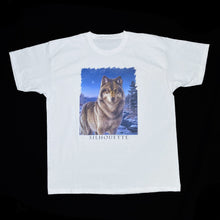 Load image into Gallery viewer, SILHOUETTE Wolf Animal Nature Wildlife Forest Spellout Graphic T-Shirt
