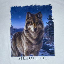 Load image into Gallery viewer, SILHOUETTE Wolf Animal Nature Wildlife Forest Spellout Graphic T-Shirt
