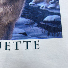 Load image into Gallery viewer, SILHOUETTE Wolf Animal Nature Wildlife Forest Spellout Graphic T-Shirt
