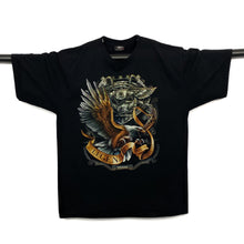 Load image into Gallery viewer, METAL ROCK “Legendary Of Motorcycles” Biker Eagle Graphic Spellout T-Shirt
