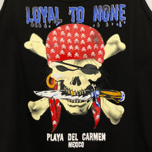 Load image into Gallery viewer, LOYAL TO NONE “Mexico” Pirate Souvenir Graphic Spellout Vest T-Shirt
