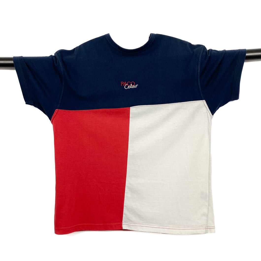 PACO COLOR Colour Block Mini Embroidered Logo T-Shirt