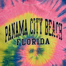 Load image into Gallery viewer, PANAMA CITY BEACH Florida Souvenir Spellout Tie Dye T-Shirt
