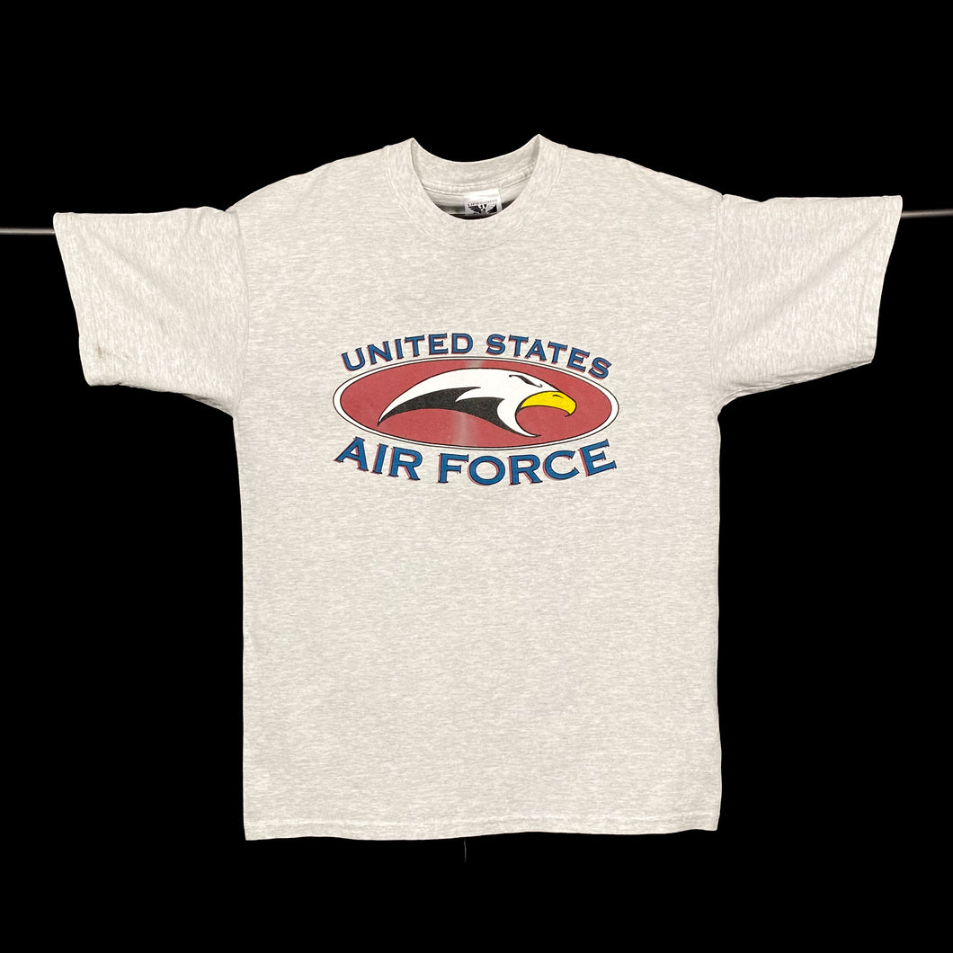 UNITED STATES AIR FORCE “USAF” Logo Spellout Military Graphic T-Shirt