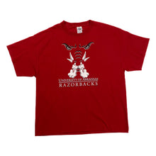 Load image into Gallery viewer, Delta NCAA “Arkansas Razorbacks” College Sports Spellout Graphic T-Shirt
