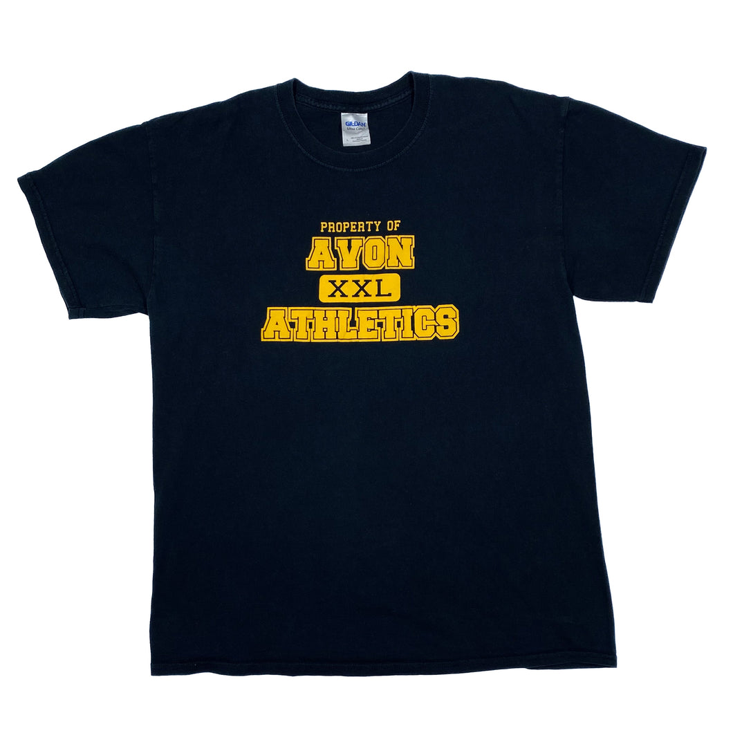 AVON ATHLETICS “Property Of” College Sports Spellout Graphic T-Shirt