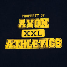Load image into Gallery viewer, AVON ATHLETICS “Property Of” College Sports Spellout Graphic T-Shirt
