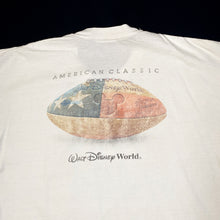 Load image into Gallery viewer, WALT DISNEY WORLD “American Classic” Football Souvenir Spellout Graphic T-Shirt
