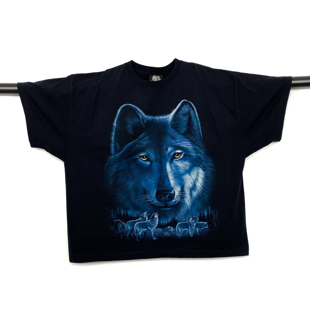 METAL ROCK Wolf Animal Wildlife Graphic T-Shirt