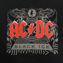 Load image into Gallery viewer, AC/DC &quot;Black Ice&quot; Graphic Spellout Band T-Shirt
