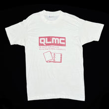 Load image into Gallery viewer, Hanes QLMC Company Sponsor Spellout Graphic Single Stitch T-Shirt
