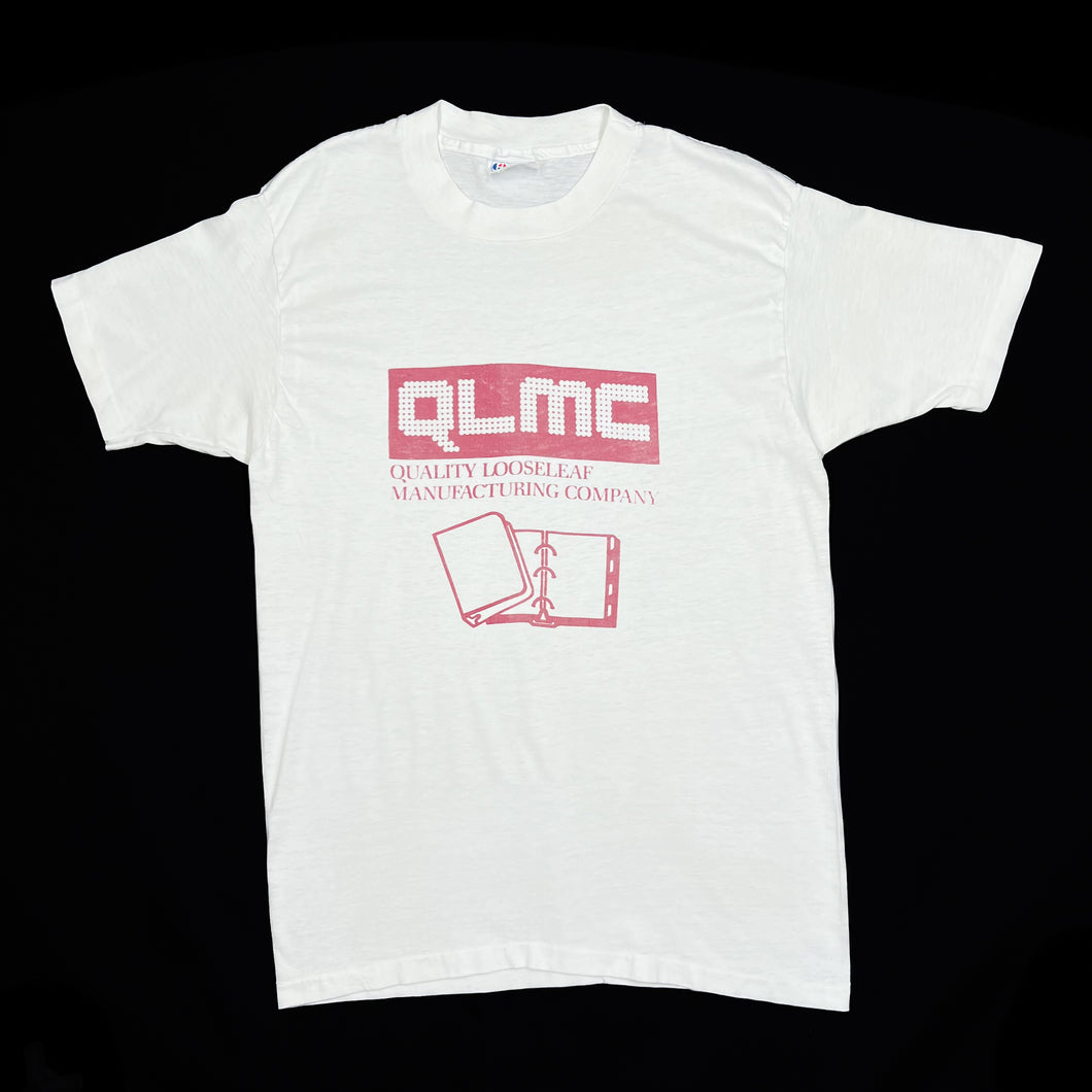 Hanes QLMC Company Sponsor Spellout Graphic Single Stitch T-Shirt