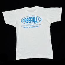Load image into Gallery viewer, FREEFALL “Taupo, New Zealand” Skydiving Souvenir Spellout Graphic T-Shirt
