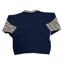 Load image into Gallery viewer, MACINALLY’S Paisley Patterned Colour Block Panel Collared Button Sweatshirt
