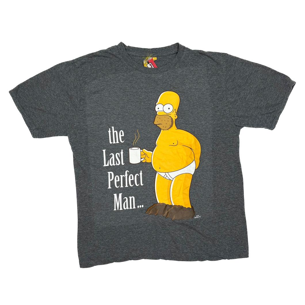 THE SIMPSONS (2010) “The Last Perfect Man…” Homer Simpson TV Show Graphic T-Shirt