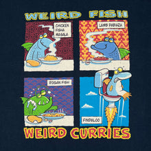 Load image into Gallery viewer, WEIRD FISH “Weird Curries” Indian Food Novelty Cartoon Spellout Graphic T-Shirt
