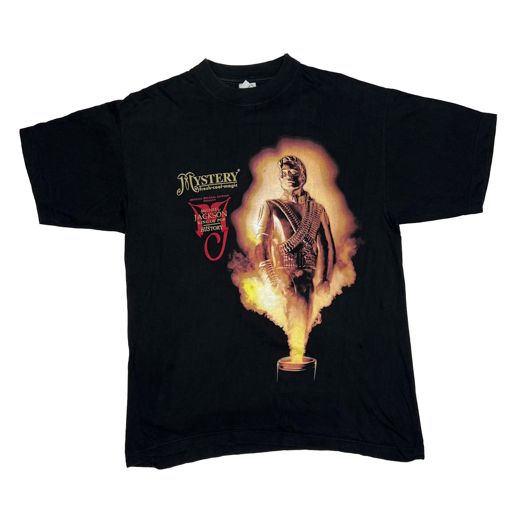 Vintage 90’s MICHAEL JACKSON “Mystery Fresh Cool Magic” King Of Pop History World Tour T-Shirt
