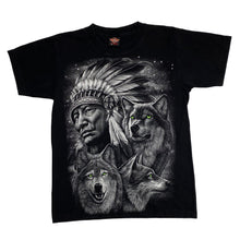 Load image into Gallery viewer, ROCK EAGLE Wolf Native American Nature Graphic T-Shirt
