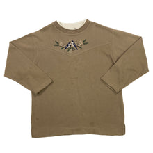 Load image into Gallery viewer, BOBBIE BROOKS Embroidered Bird Nature Double Collar Sweatshirt
