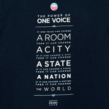 Load image into Gallery viewer, Bayside OBAMA (2008) “One Voice Can Change The World” Political Souvenir T-Shirt
