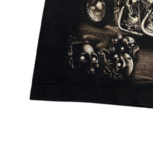 Load image into Gallery viewer, SURVIVORS Gothic Biker Native American Graphic Bleach Tie Dye Effect T-Shirt
