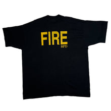 Load image into Gallery viewer, RICHMOND FIRE DEPT. “FIRE RFD” Souvenir Spellout Graphic Single Stitch T-Shirt
