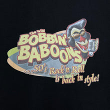 Load image into Gallery viewer, Jerzees THE WILD BOBBIN’ BABOONS “50’s Rock’n’Roll” Rockabilly Band T-Shirt
