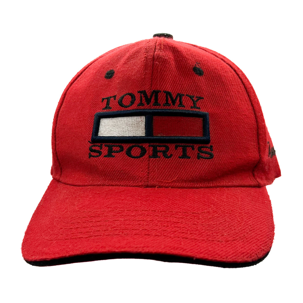 TOMMY SPORTS Classic Embroidered Big Logo Spellout Baseball Cap