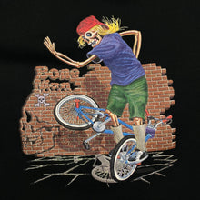 Load image into Gallery viewer, BONE MAN (2001) Skeleton BMX Extreme Sports Cartoon Graphic T-Shirt
