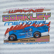 Load image into Gallery viewer, WAYNE COAKLEY MEMORIAL (1993) “Central Park Racing” Motorsports Striped Single Stitch T-Shirt
