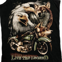 Load image into Gallery viewer, LAST REBELS &quot;Live The Legend&quot; Biker Graphic Vest T-Shirt
