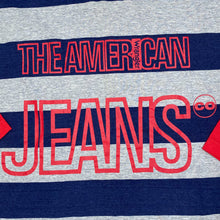 Load image into Gallery viewer, WRANGLER “The American Jeans” Colour Block Striped Spellout Long Sleeve T-Shirt
